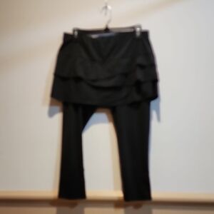 Lucky in Love Black and Pink Leggings with Skirt